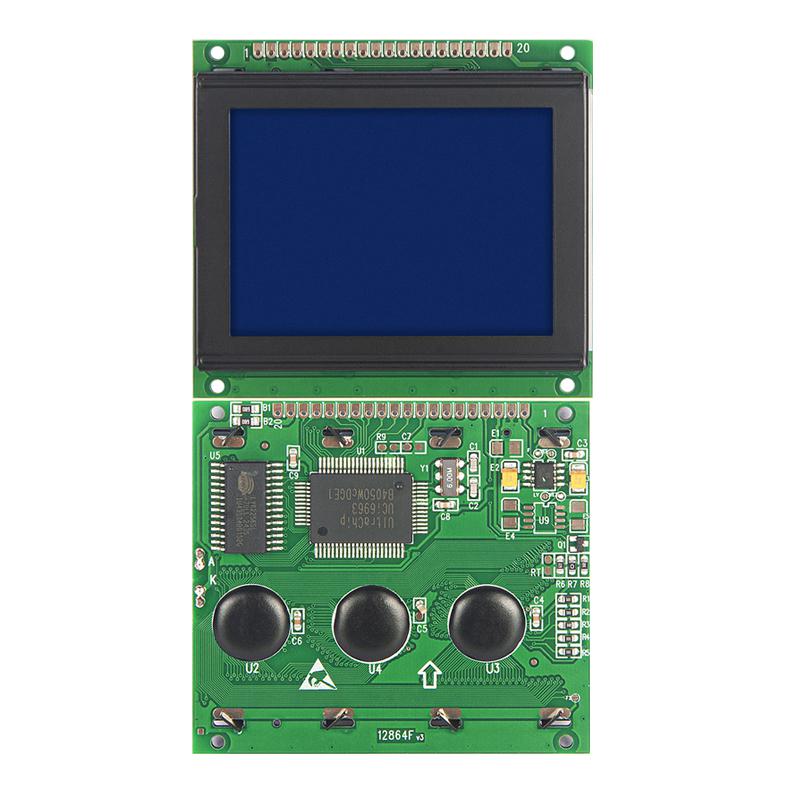 2.7寸12864點陣液晶屏顯示模塊藍白LCD